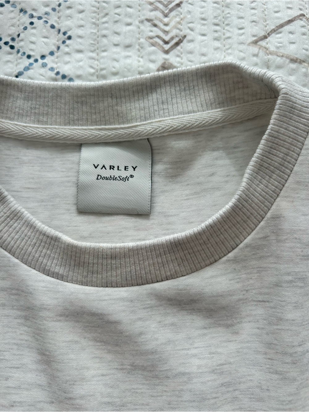 Varley Maple DoubleSoft Drawstring Crew Neck Dress Ash Medium Like New - Picture 5 of 9